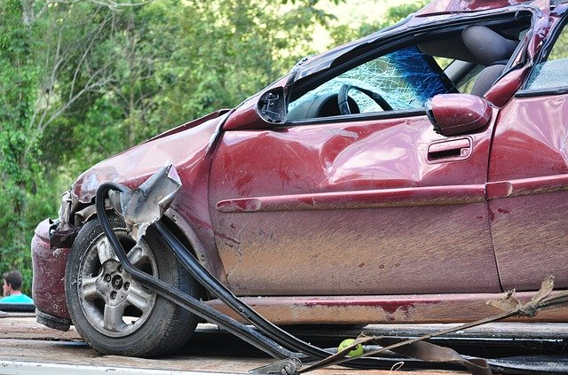 car accident red