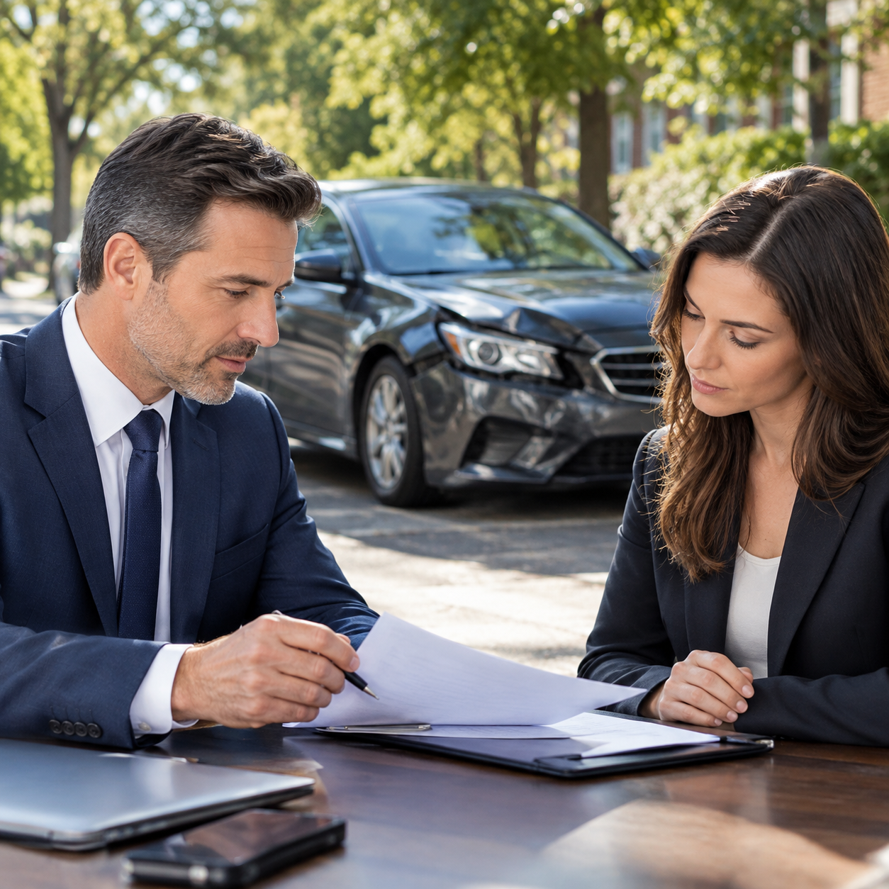 Accident Claim Consultation by Damaged Car-1